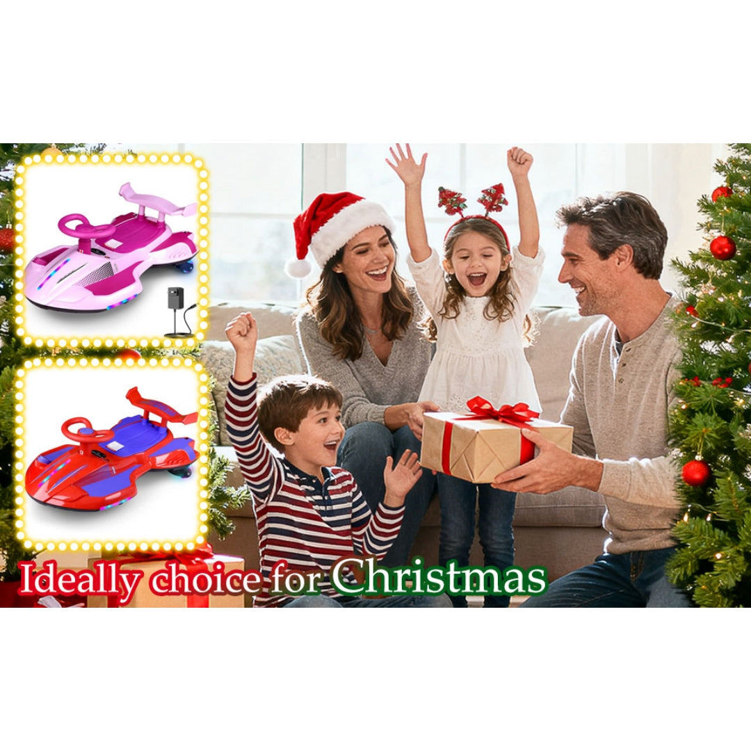 🎉Last Day 80% OFF⏰️ 12V Electric Wiggle Car Ride On Toy —🚚Make Playtime Safer & More Fun