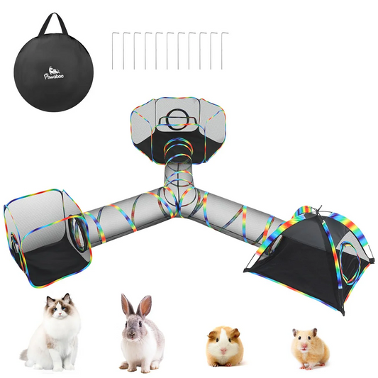 Outdoor Cat Enclosures,Portable Mesh Cat Tent, Tunnel, Playhouse with Free Carry Bag