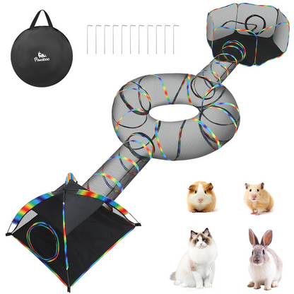 Outdoor Cat Enclosures,Portable Mesh Cat Tent, Tunnel, Playhouse with Free Carry Bag
