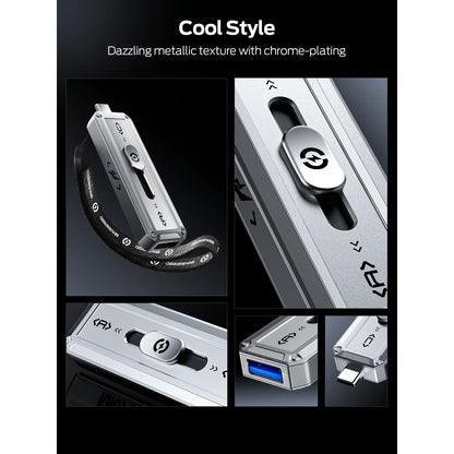 Dual Interface Push-Pull Design Solid State Flash Drive, MOVESPEED WD10 128GB-2TB 1000MB/s, USB 3.2 Gen2+Type C
