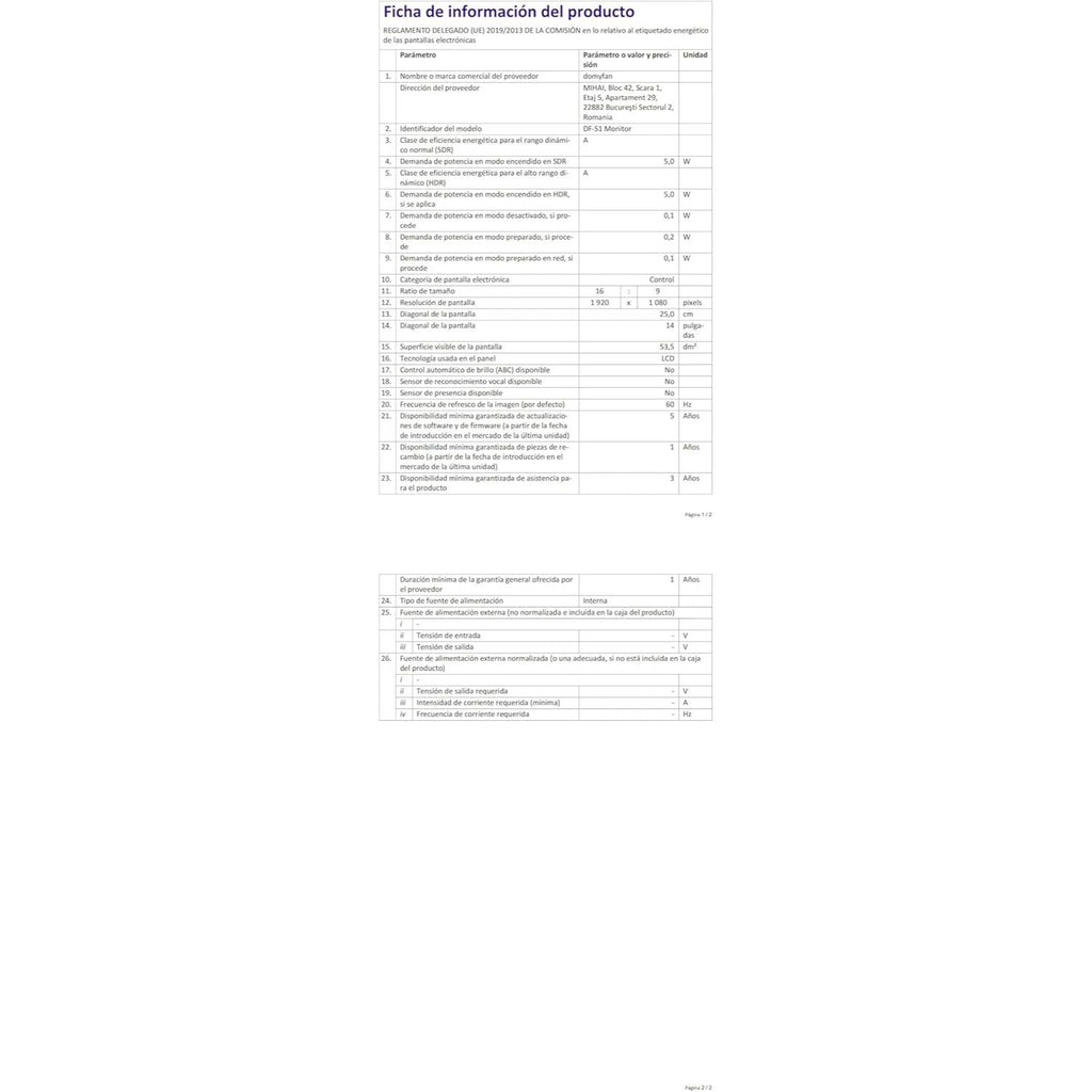 120Hz 14" Portable Monitor – USB-C/HDMI