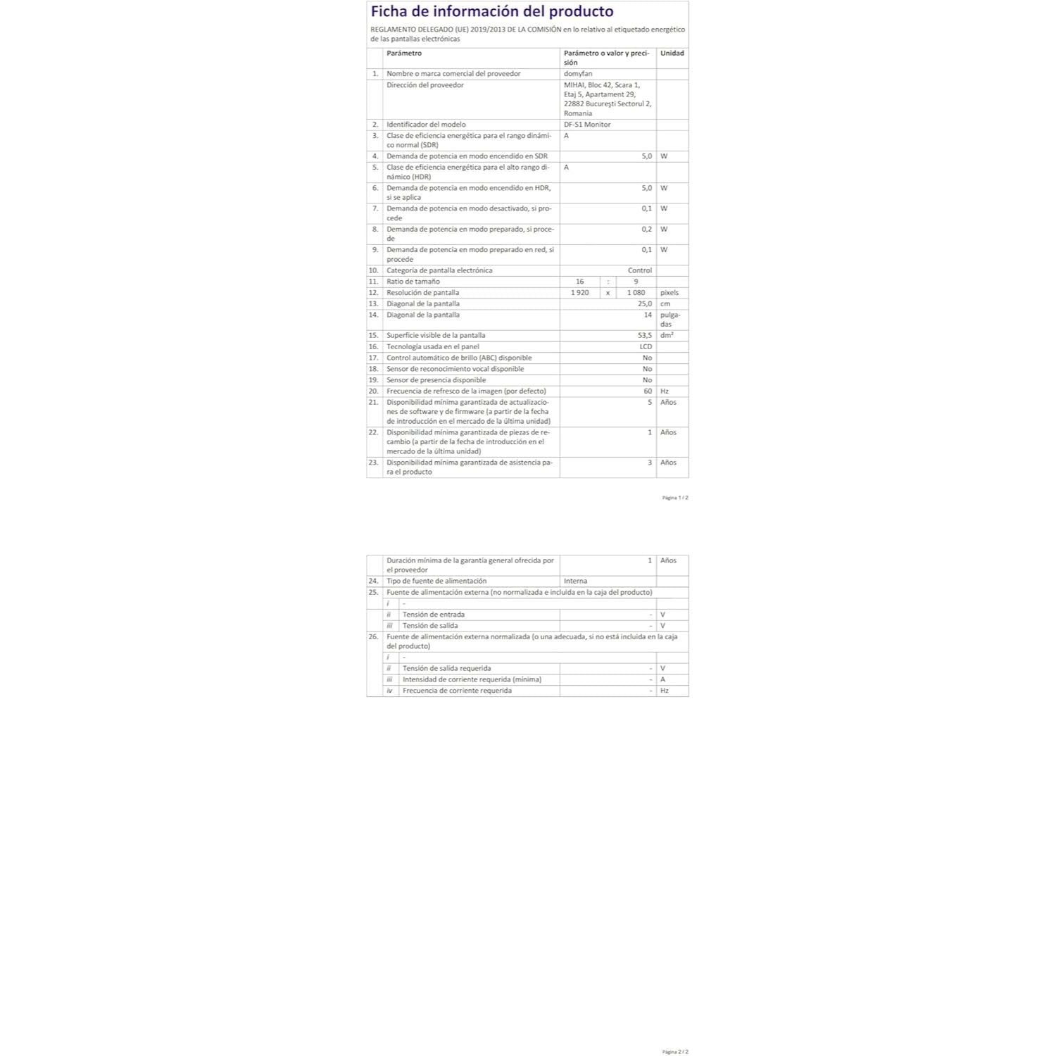 120Hz 14" Portable Monitor – USB-C/HDMI