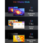 120Hz 14" Portable Monitor – USB-C/HDMI