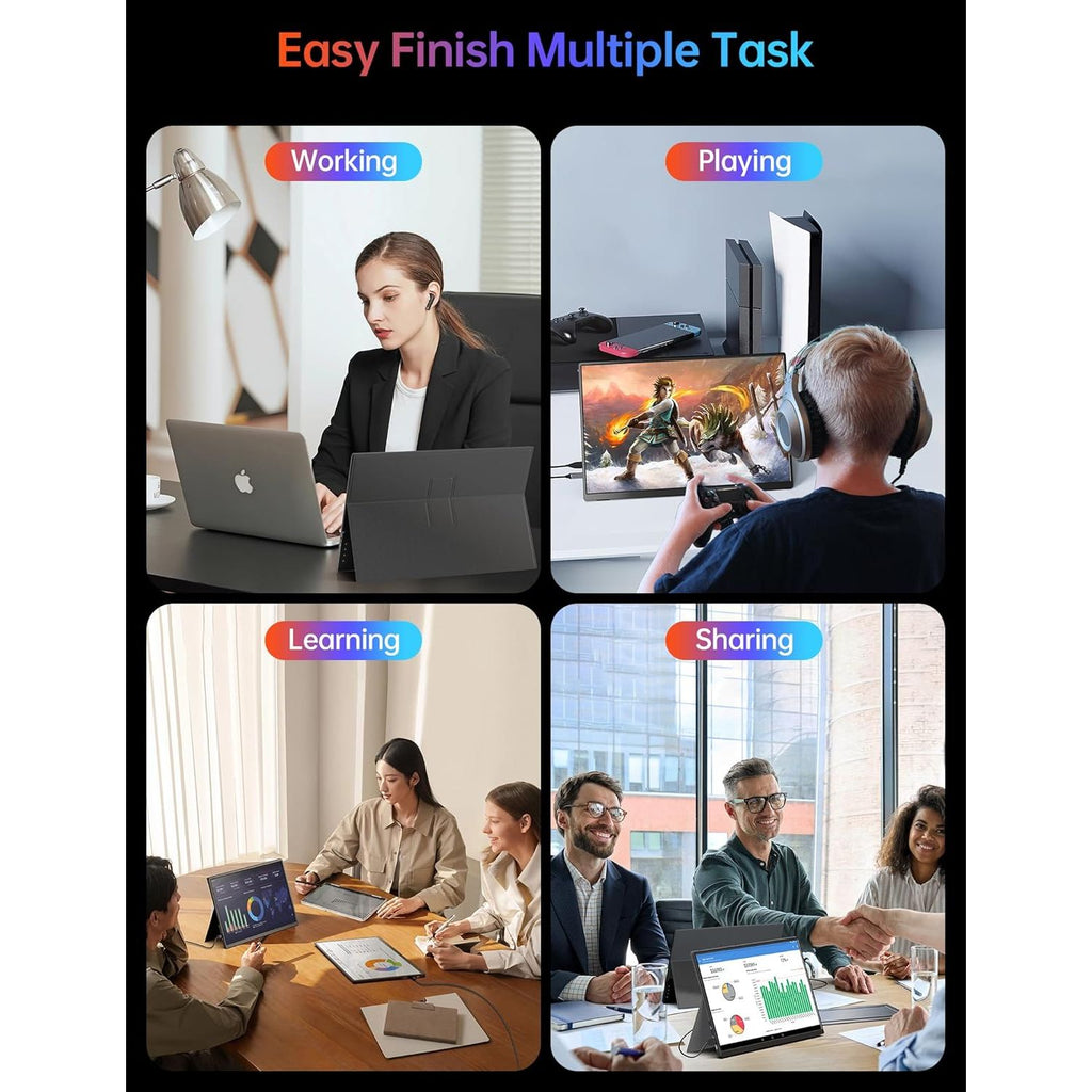 120Hz 14" Portable Monitor – USB-C/HDMI