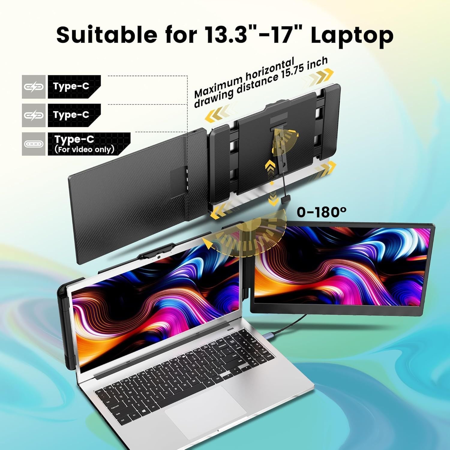 120Hz 14" Portable Monitor – USB-C/HDMI