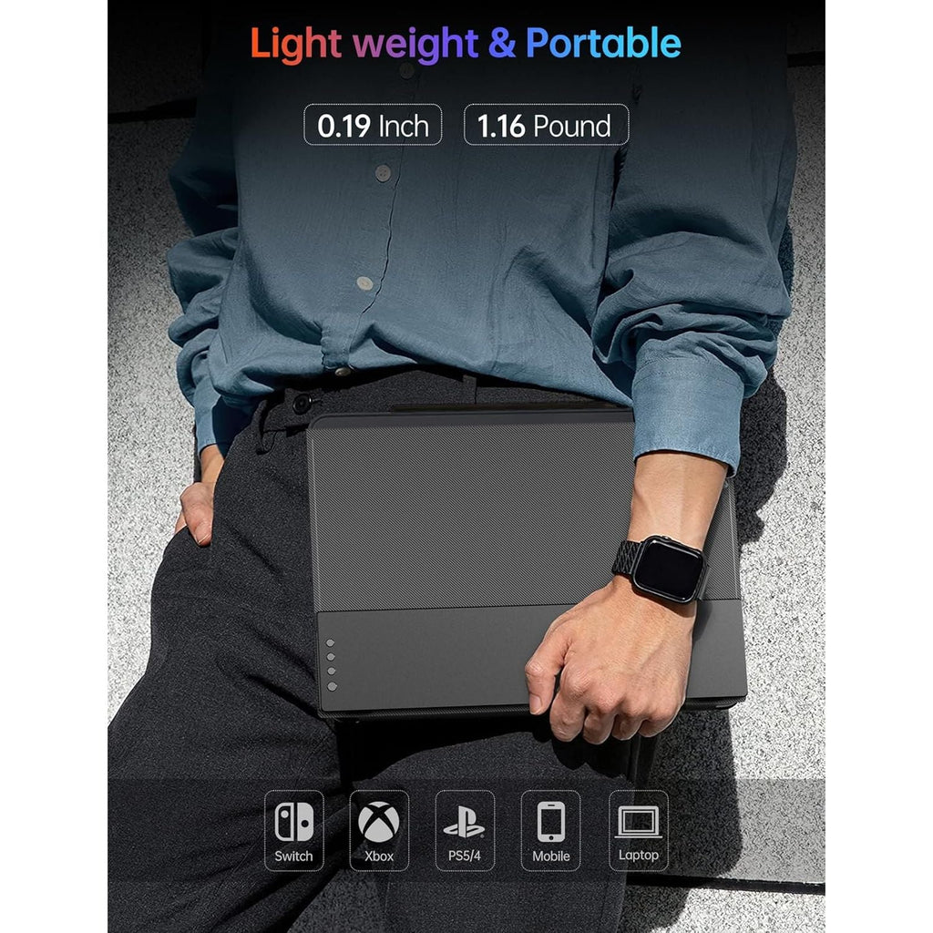 120Hz 14" Portable Monitor – USB-C/HDMI