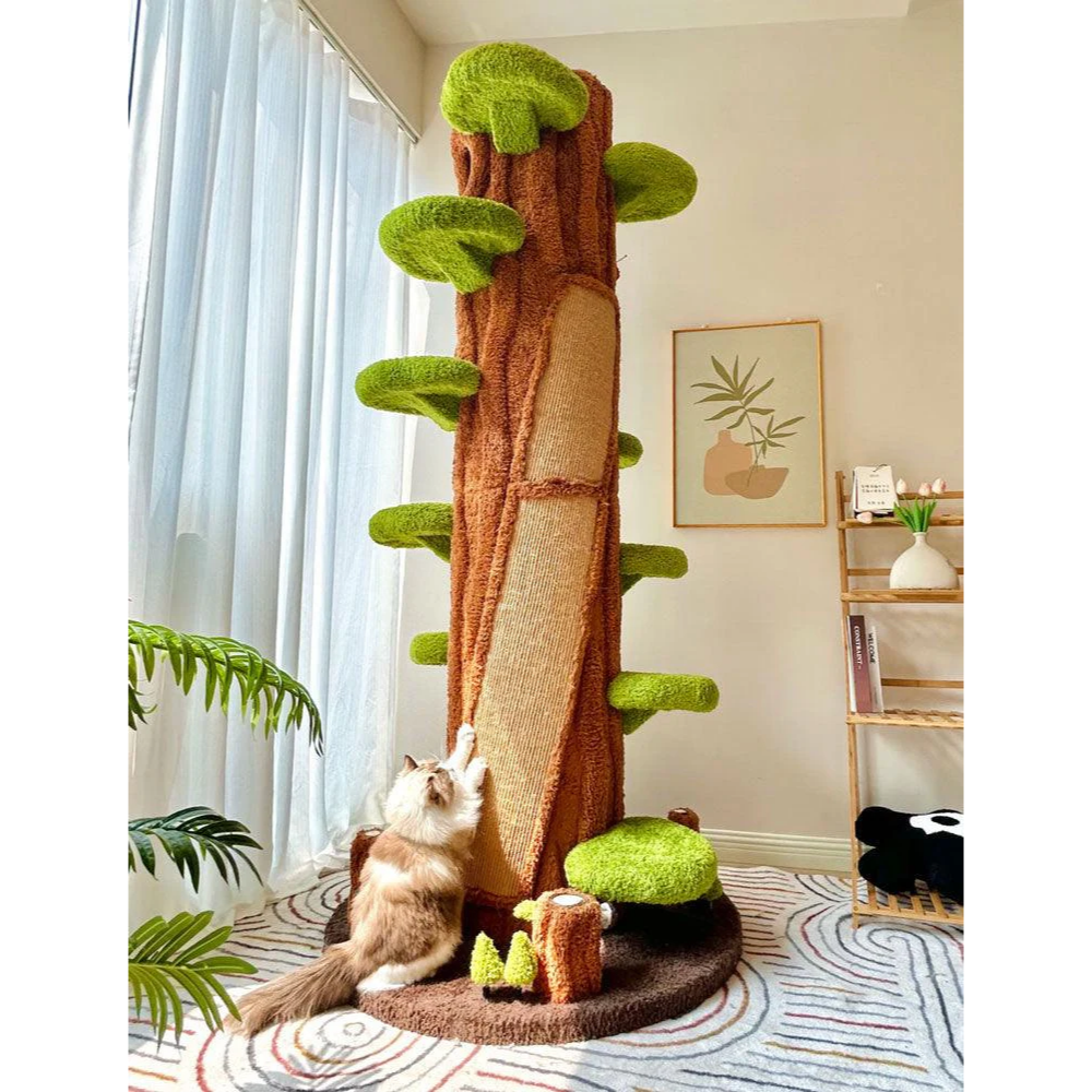 Luxury Cat Tree Looks Like Tree Tall Climbing Frame
